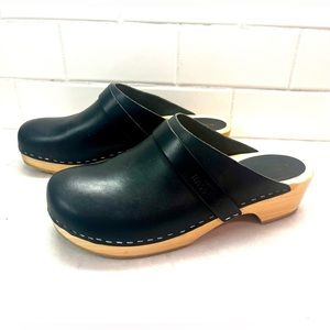 Swedish Hasbeens Husband Clog, black, size 40, worn twice